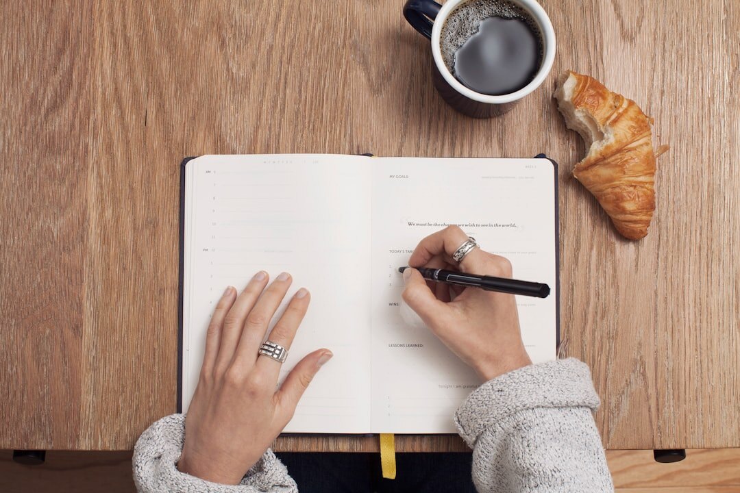 person journaling personal growth