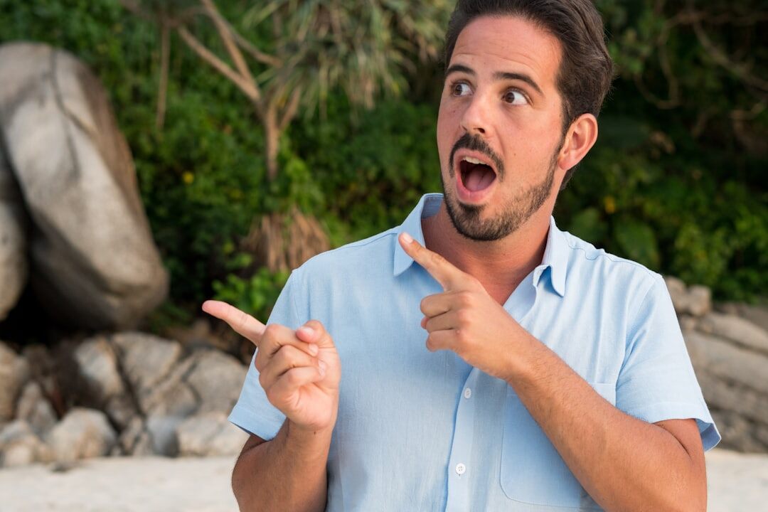 man speaking confidently