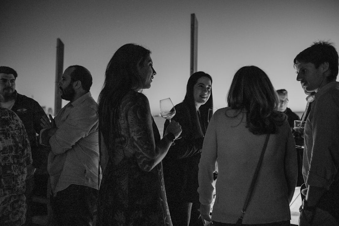 diverse people networking