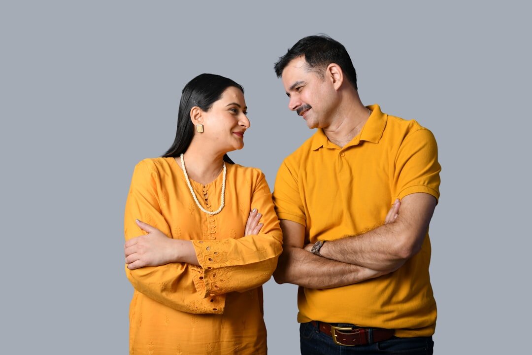 couple having calm conversation